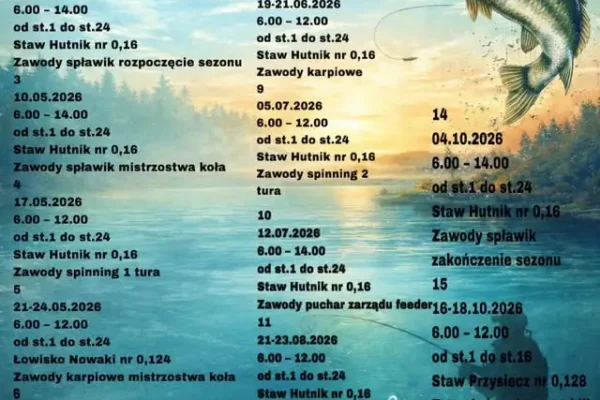 Sukces wędkarzy z Tułowic w zawodach o puchar prezesa koła PZW Biała