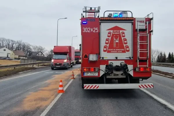 Kolizja na ul. Powstańców Warszawskich w Opolu