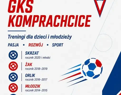 GKS Komprachcice zaprasza dzieci i młodzież na treningi piłkarskie