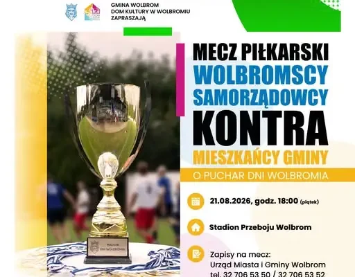 Dziś mecz inauguracyjny Dni Wolbromia: Samorządowcy kontra Mieszkańcy o puchar