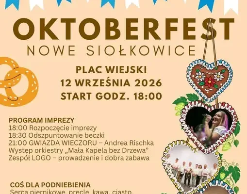 Oktoberfest 2026 w gminie Popielów – muzyka, tradycja i integracja mieszkańców
