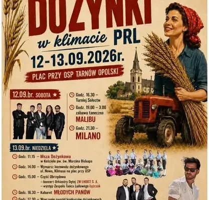 Dożynki Gminne w Tarnowie Opolskim – święto plonów z konkursem na dekorację posesji