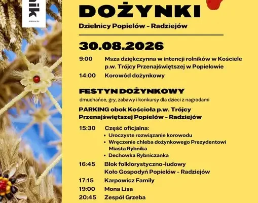 Dożynki Dzielnicy Popielów-Radziejów już w niedzielę – program pełen atrakcji