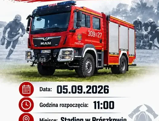 Gminne zawody sportowo-pożarnicze w Prószkowie – 5 września 2026