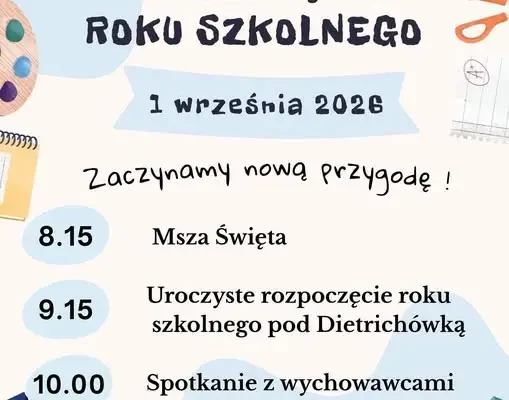 Rozpoczęcie roku szkolnego 2026/2027 – plan uroczystości 1 września
