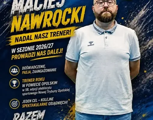 Maciek Nawrocki pozostaje trenerem na sezon 2026/2027