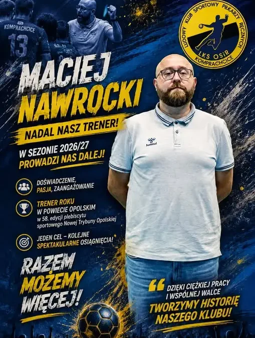 Maciek Nawrocki pozostaje trenerem na sezon 2026/2027