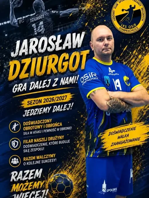 Jarosław Dziurgot zostaje w LKS OSiR Komprachcice na sezon 2026/2027