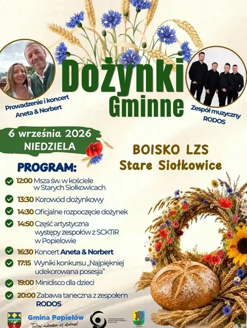 Dożynki Gminne w Popielowie – Święto Plonów w Starych Siołkowicach