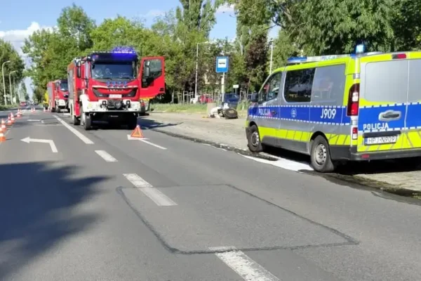 Pożar samochodu na ul. Oleskiej w Opolu