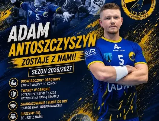 Adam Antoszczyszyn zostaje w LKS OSiR Komprachcice na kolejny sezon