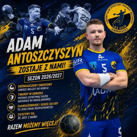 Adam Antoszczyszyn zostaje w LKS OSiR Komprachcice na kolejny sezon
