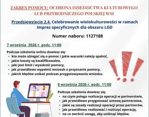 Bezpłatne szkolenia online o ochronie dziedzictwa – zaprasza LGD Stobrawski Zielony Szlak