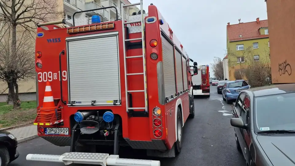 Pożar w warsztacie samochodowym w Opolu – szybka reakcja pracowników zapobiegła rozprzestrzenieniu ognia