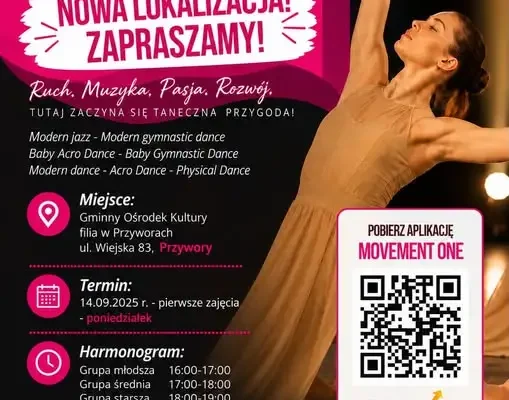 Movement Studio otwiera nową lokalizację w Przyworach – zapisy na zajęcia taneczne
