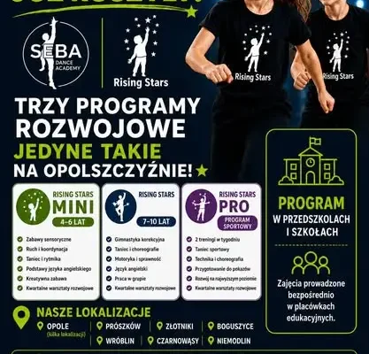 Rising Stars na Opolszczyźnie: trwają zapisy, część grup już pełna