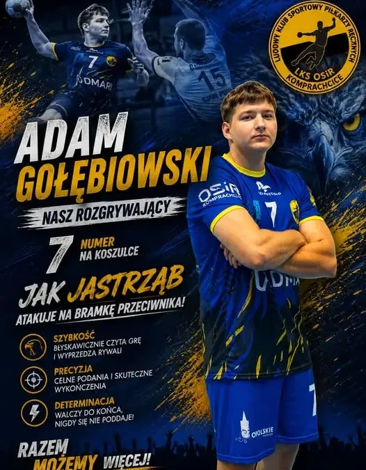 Adam Gołębiowski zostaje w LKS OSiR Komprachcice na kolejny sezon