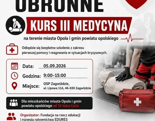 Bezpłatne szkolenie z pierwszej pomocy w Zagwiździe – już w sobotę