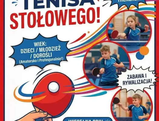 Gmina Popielów zaprasza na bezpłatne zajęcia tenisa stołowego