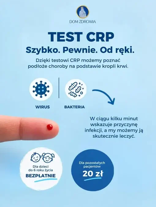 Test CRP w Domu Zdrowia w Popielowie – szybka diagnoza infekcji jesienią