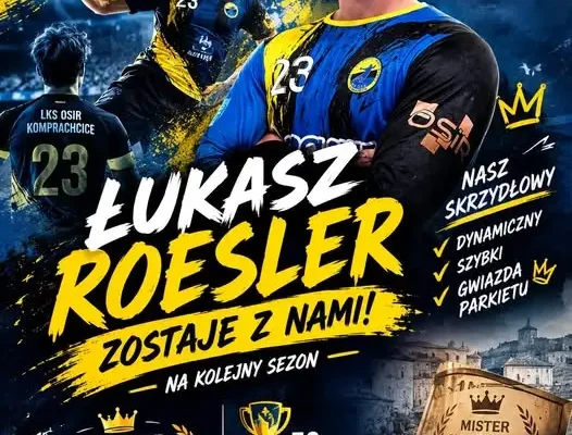 Łukasz Roesler przedłuża kontrakt z LKS OSiR Komprachcice