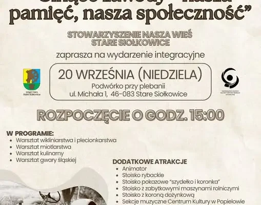 Stare Siołkowice: „Ginące zawody” – druga odsłona wydarzenia już 20 września