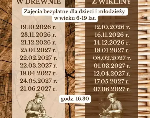 Wikliniarstwo i rzeźba w drewnie – nowy projekt w gminie Popielów