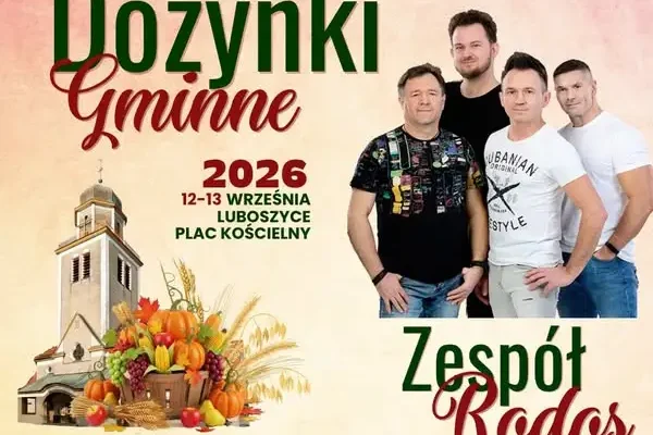 Dożynki Gminne w Luboszycach – zabawa taneczna z zespołem Rodos