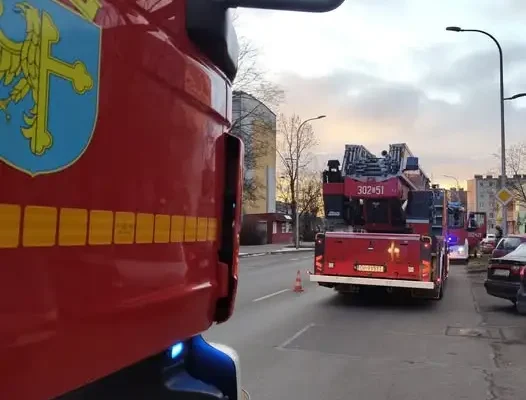 Alarm monitoringu pożarowego przy ul. Sosnkowskiego w Opolu