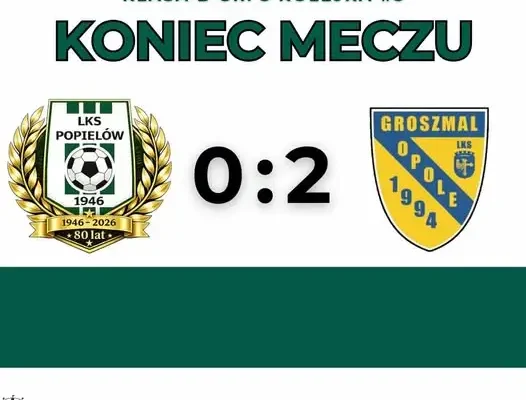 LKS Popielów przegrywa pierwszy mecz sezonu w klasie B