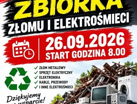 OSP Popielów zbiera złom i elektrośmieci. Zbiórka już 26 września