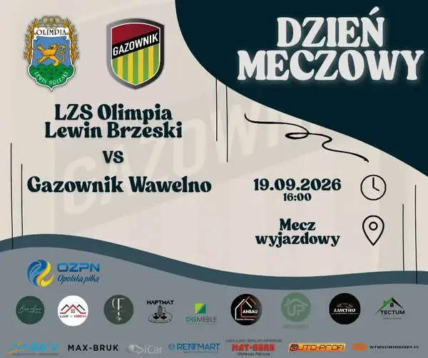 Olimpia Lewin Brzeski kontra goście z Komprachcic – VI kolejka A-klasy