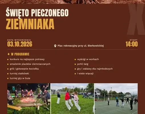 X Święto Pieczonego Ziemniaka w Bierkowicach – jubileuszowa edycja już 3 października