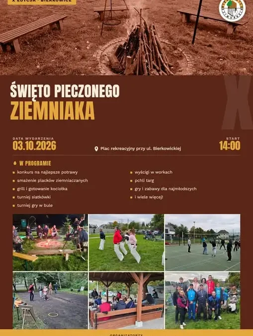 X Święto Pieczonego Ziemniaka w Bierkowicach – jubileuszowa edycja już 3 października