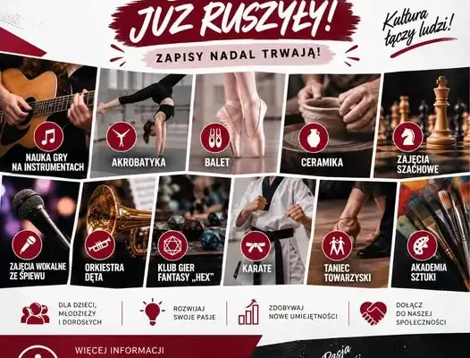 Opole Lubelskie: trwają zapisy na zajęcia w Ośrodku Kultury