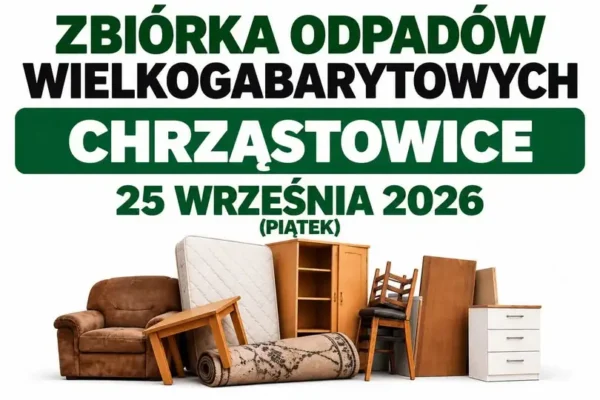 Przypomnienie: zbiórka odpadów wielkogabarytowych w sołectwie Chrząstowice już 25 września