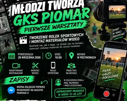 GKS Piomar zaprasza młodzież na warsztaty tworzenia rolek sportowych