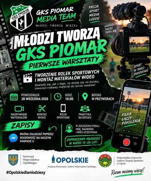 GKS Piomar zaprasza młodzież na warsztaty tworzenia rolek sportowych