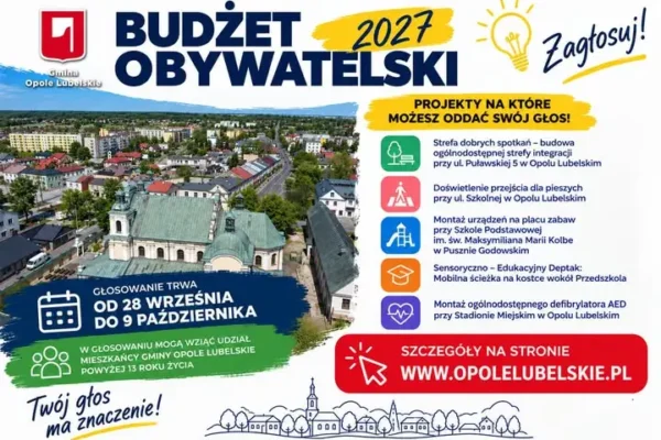 Budżet obywatelski Opola Lubelskiego: 5 projektów do głosowania