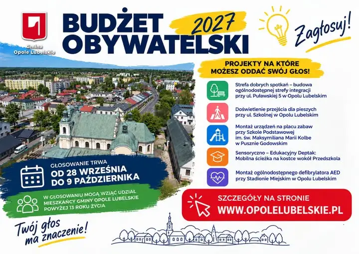 Budżet obywatelski Opola Lubelskiego: 5 projektów do głosowania