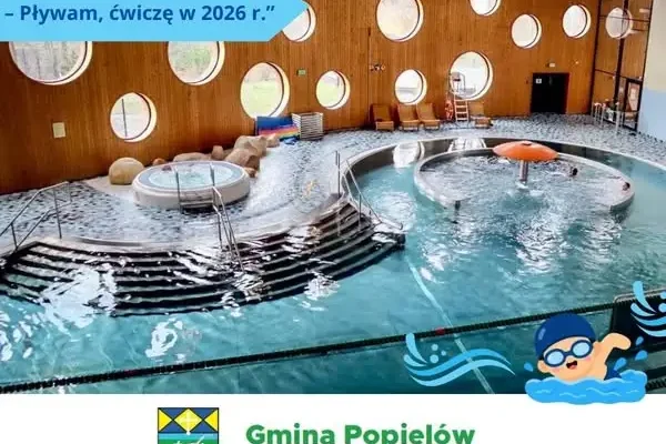 45 uczniów z Gminy Popielów uczy się pływać na opolskiej pływalni Wodna Nuta