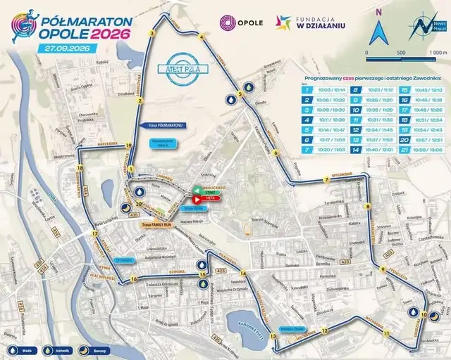 Półmaraton Opole 2026 – dziś utrudnienia w ruchu i wzmożone patrole policji