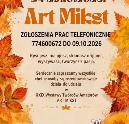 Art Mikst i Art Mikst KIDS – zgłoszenia prac do 9 października 2026
