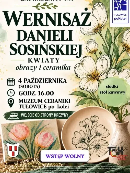 Wystawa „Obrazy i ceramika” w Muzeum Ceramiki w Tułowicach – wernisaż 4 października