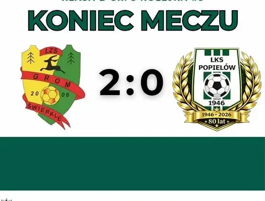 LKS Popielów bez punktów w wyjazdowym meczu z Brynicą
