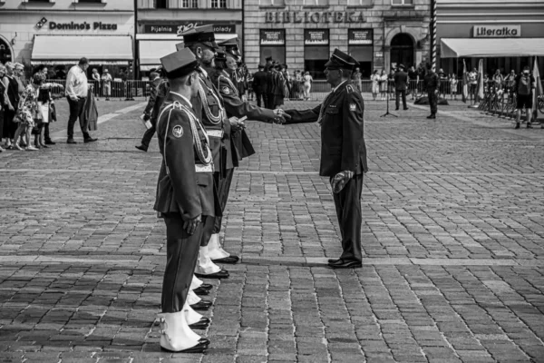 Dzień KAS w Brzegu: opolska Policja na czele z komendantami na święcie celników