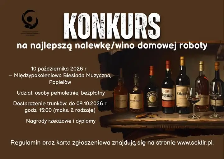 Konkurs na najlepszą nalewkę i wino domowej roboty podczas Międzypokoleniowej Biesiady Muzycznej