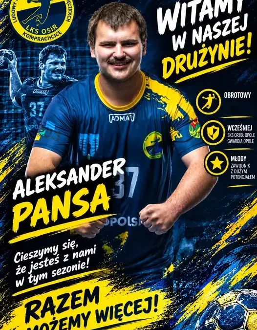 Aleksander Pansa wzmacnia LKS OSiR Komprachcice