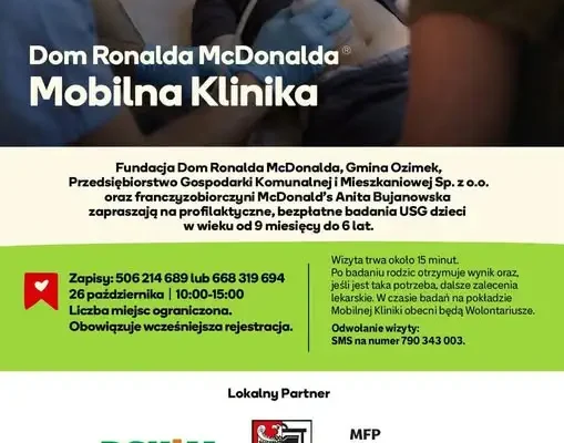 Bezpłatne badania USG dla dzieci z gminy Ozimek – zapisy już wkrótce